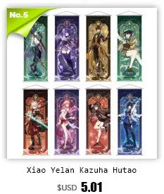 DecorBites™ Anime Poster Wall Art Decoration: Genshin Characters