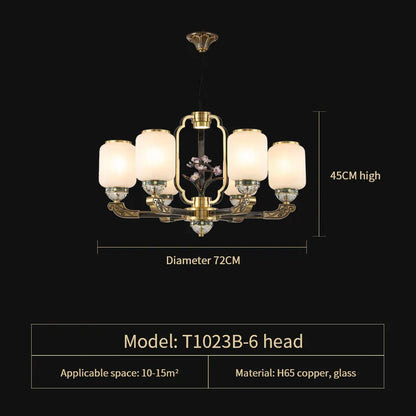 DecorBites™ Chinese Jade Chandelier | Modern Duplex Villa Lighting