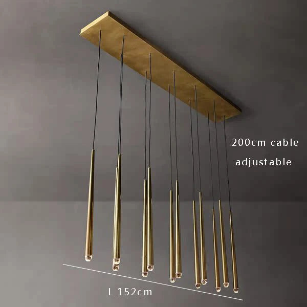 Lámpara de techo DecorBites™ con forma de gota de agua de cristal para una decoración clásica de sala de estar.