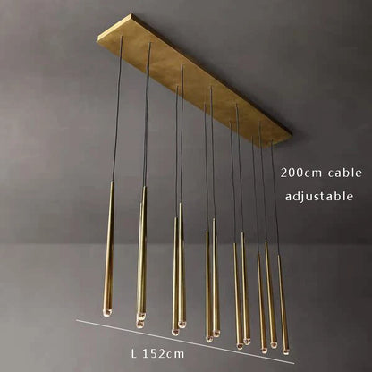 Lámpara de techo DecorBites™ con forma de gota de agua de cristal para una decoración clásica de sala de estar.