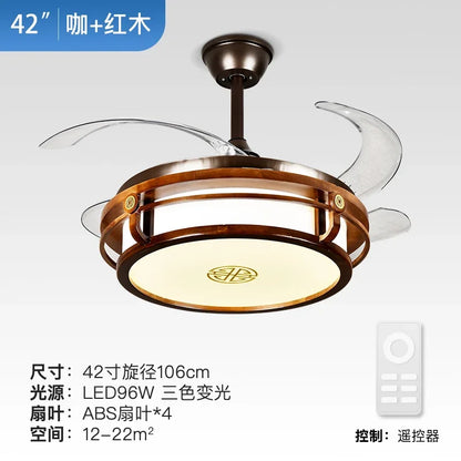 Ventilador de techo con luz LED DecorBites™ con control remoto, diseño moderno y ecológico, cuerpo metálico sostenible