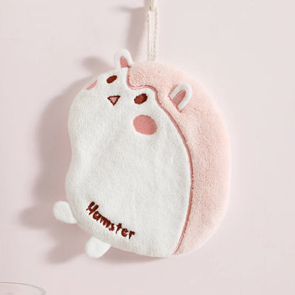 DecorBites™ Cartoon Animals Microfiber Hand Towel Set