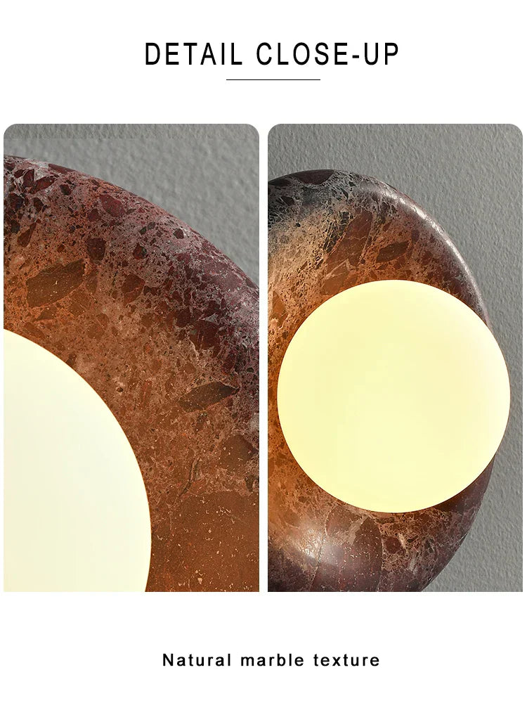 DecorBites™ Jade Marble Wall Sconce Lamps: Luxury Light Fixtures for Bedroom, Bathroom, Aisle Decor
