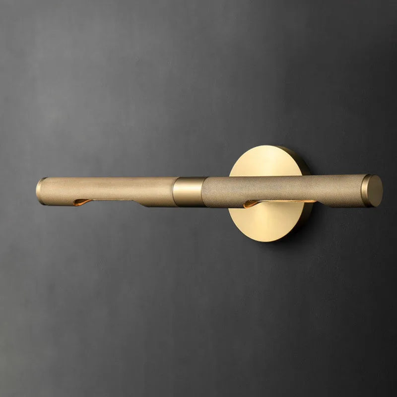 DecorBites™ Brass Copper Mirror Front Wall Lamp for Bedroom Bathroom Hotel Foyer E14 Bulb