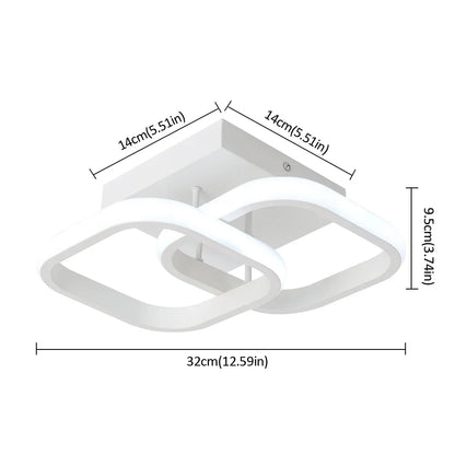 DecorBites™ Acrylic LED Ceiling Lamp: Modern Home Decor Lighting for Bedroom, Corridor, Balcony