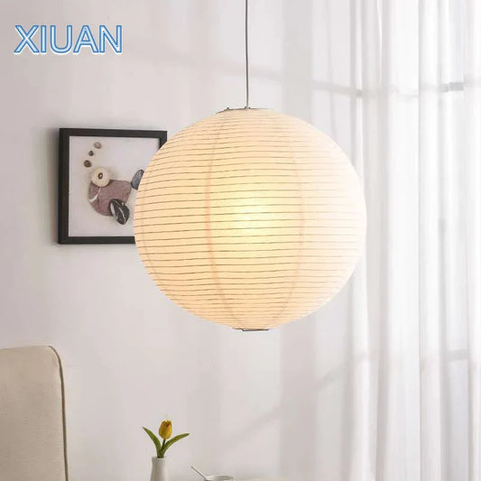 DecorBites™ Japanese Style LED E27 Round Ball Pendant Lamp for Home Decor
