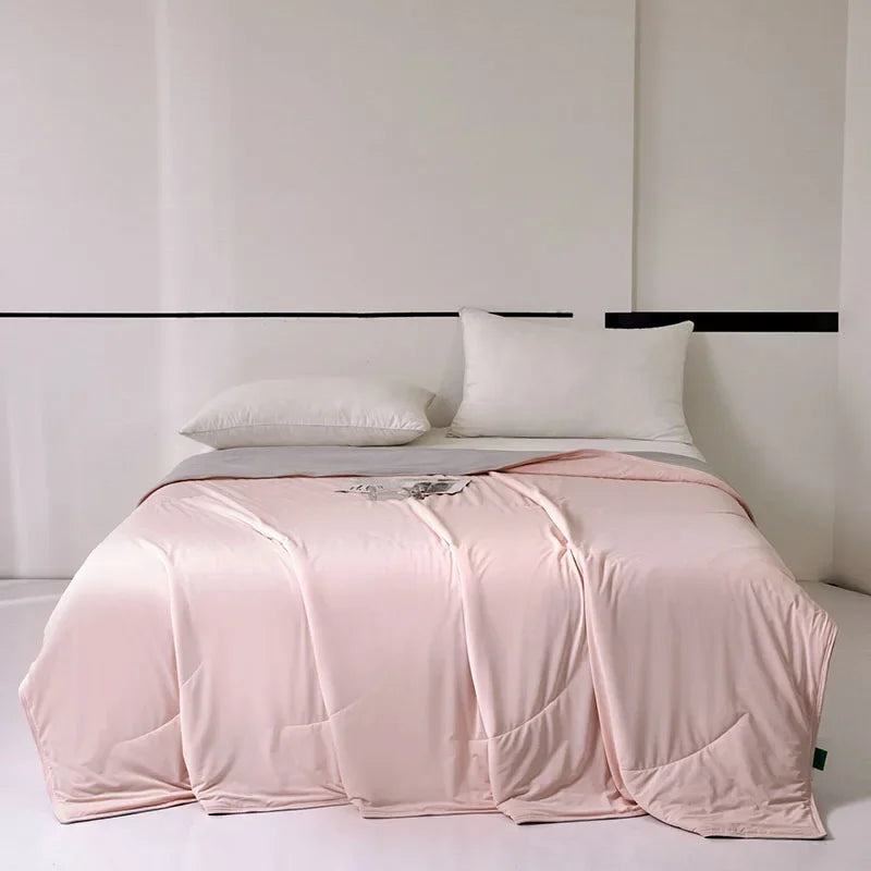 DecorBites™ Green Summer Cooling Comforter for Single Beds