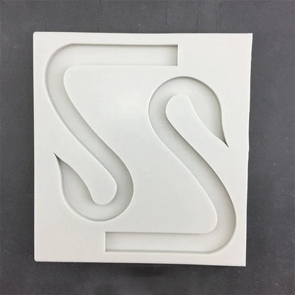 ديكوربايتس™ قالب كيك ثلاثي الأبعاد على شكل أجنحة على شكل رقبة بجعة من السيليكون - إكسسوارات المطبخ