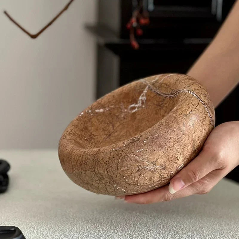 DecorBites™ Bird's Nest Marble Bowl for Jewelry Storage and Home Decor