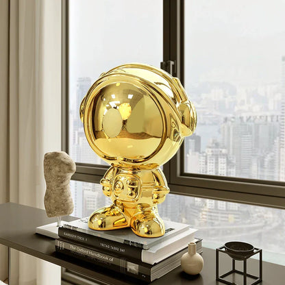DecorBites™ Astronaut Statue Spaceman Sculpture Modern Desktop Decor Figurine Handicraft Gift