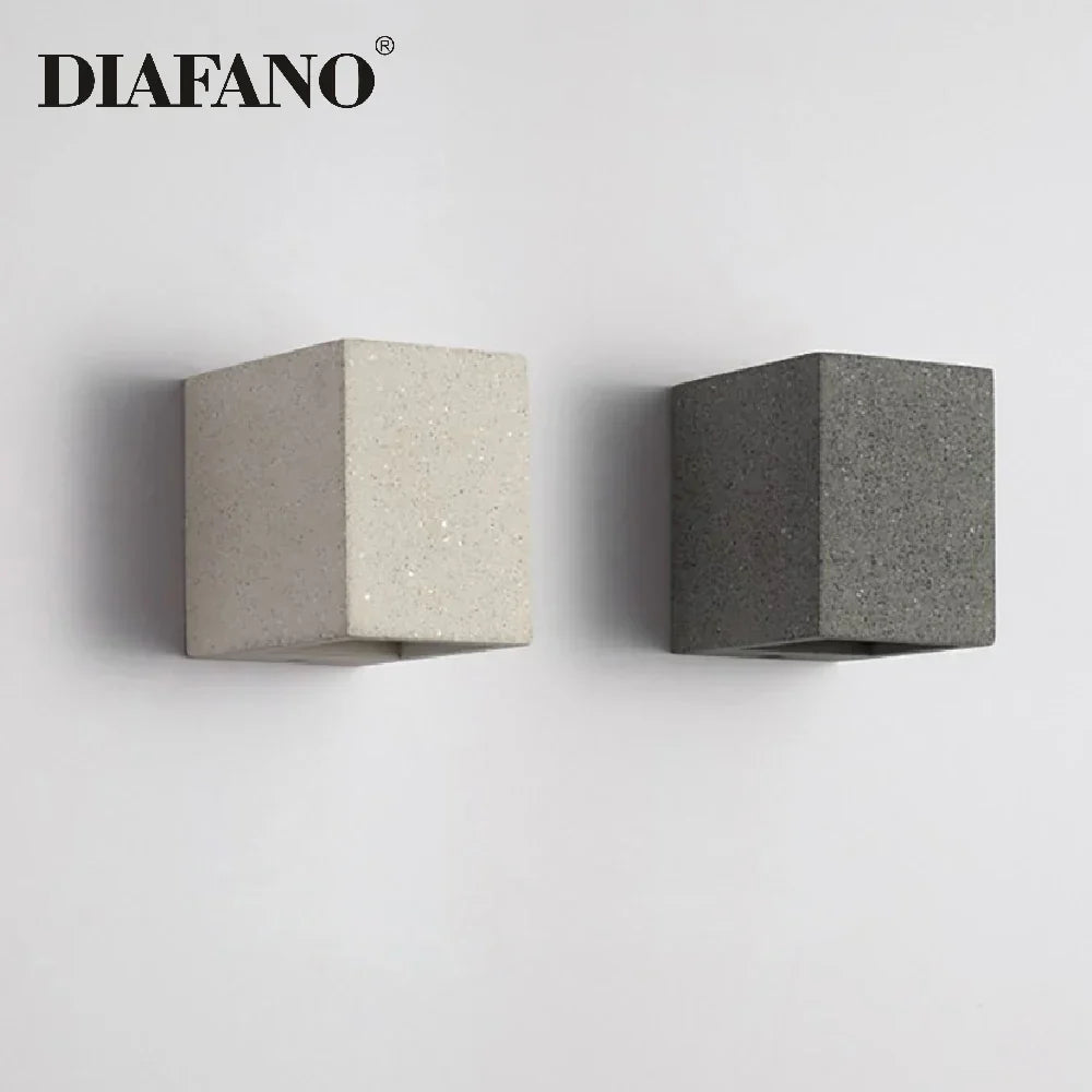 DecorBites™ Cement Wall Lamp: Creative G9 Concrete Sconce for Home, Hotel, Kitchen Lighting