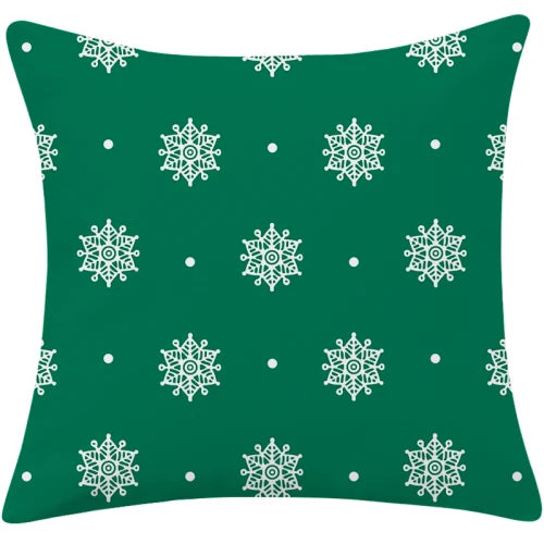 DecorBites™ Christmas Cotton Linen Pillowcases - Decorative Sofa Cushion Cover in Various Sizes