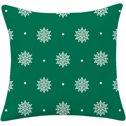 DecorBites™ Christmas Cotton Linen Pillowcases - Decorative Sofa Cushion Cover in Various Sizes