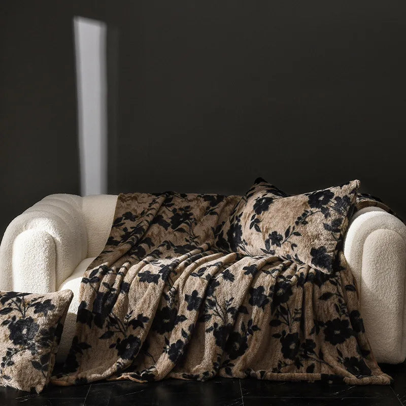 بطانية DecorBites™ المريحة على شكل أرنب صناعي مخملي من مخمل الحليب لتزيين الأريكة الفردية والقيلولة