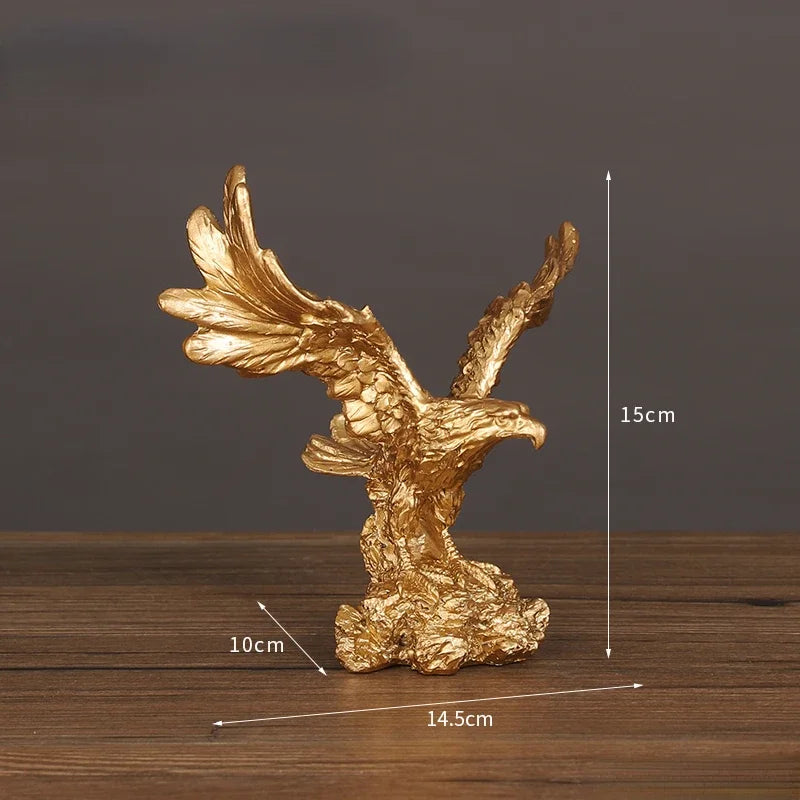 DecorBites™ Dapeng Eagle Wings Resin Art Statue Ornament for Home and Office Decor