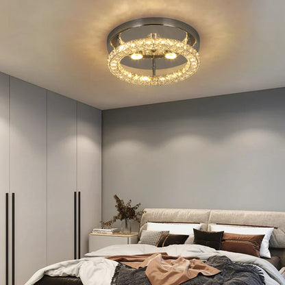 DecorBites™ Crystal Ceiling Fan with LED Light and Remote Control