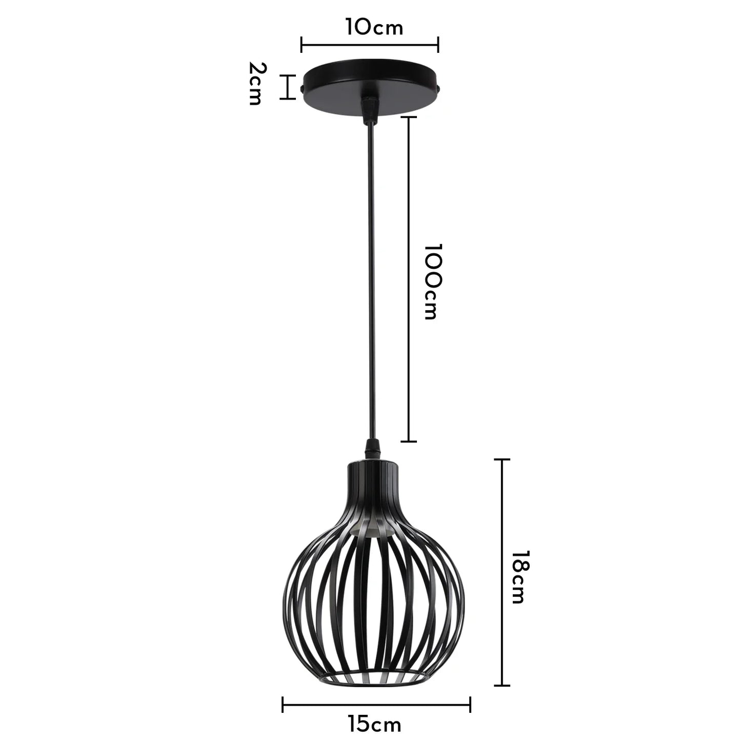 DecorBites™ Industrial Loft Pendant LED Ceiling Light for Home Living Room Kitchen Decor