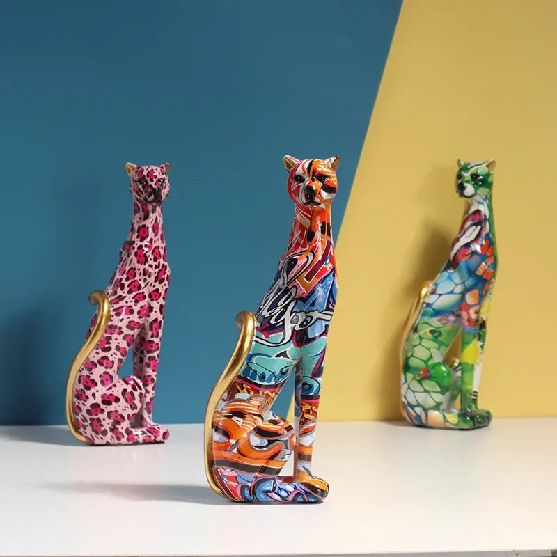 DecorBites™ Leopard Resin Sculpture - Home Office Decoration & Gift