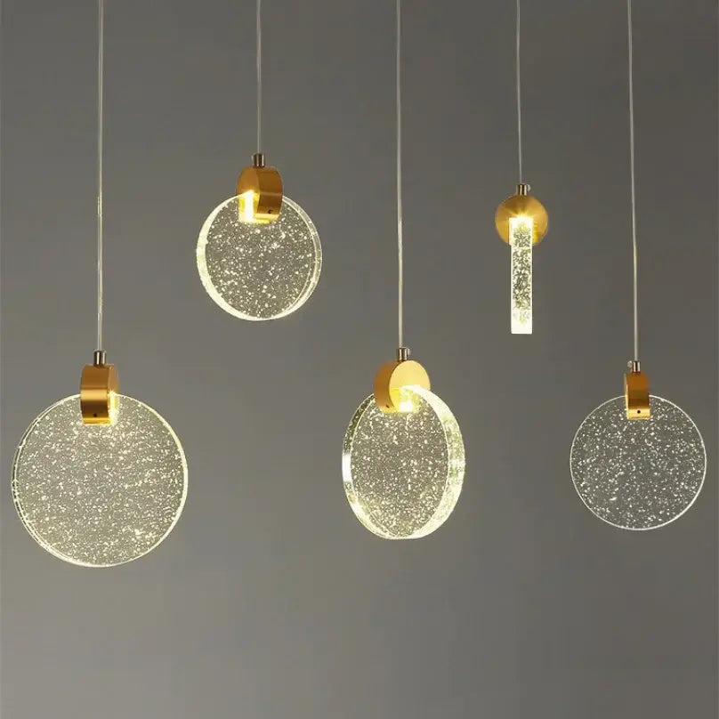DecorBites™ LED Crystal Pendant Light for Bedroom and Bathroom