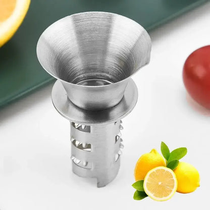 DecorBites™ Lemon Squeezer Juicer Pourer for Citrus Fruits - Stainless Steel, Manual Fruit Tool