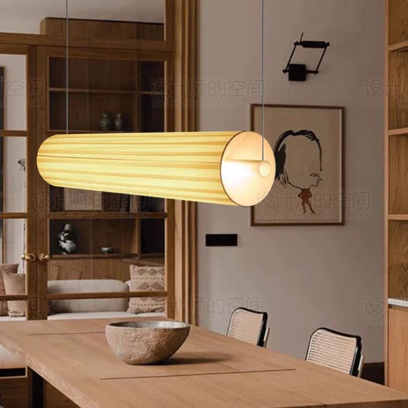 White Minimalist LED Chandelier B 160cm Design