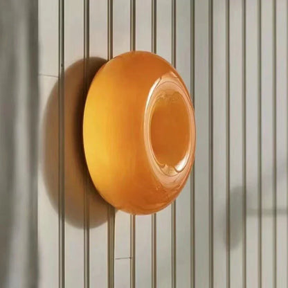 DecorBites™ Bauhaus Orange Glass Table Lamp for Bedroom Desk Touch Wall Lamp