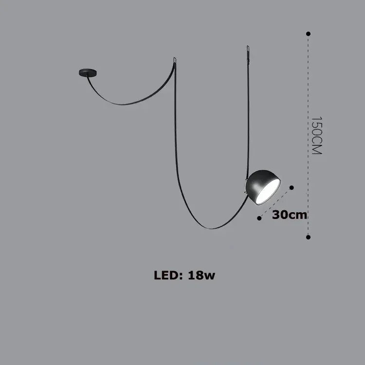 مصباح معلق من DecorBites™ Art Deco Cross Belt باللون الأسود والبرتقالي اللامع لغرفة المعيشة