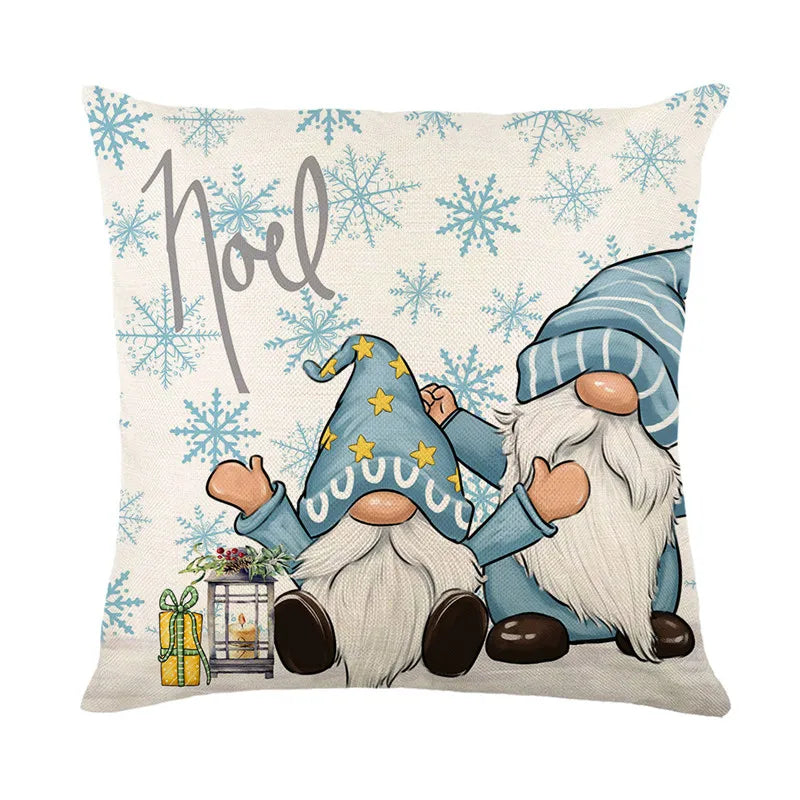 DecorBites™ Christmas Pillowcase Collection - Festive Sofa Decor with Christmas Tree, Elk, Snowman