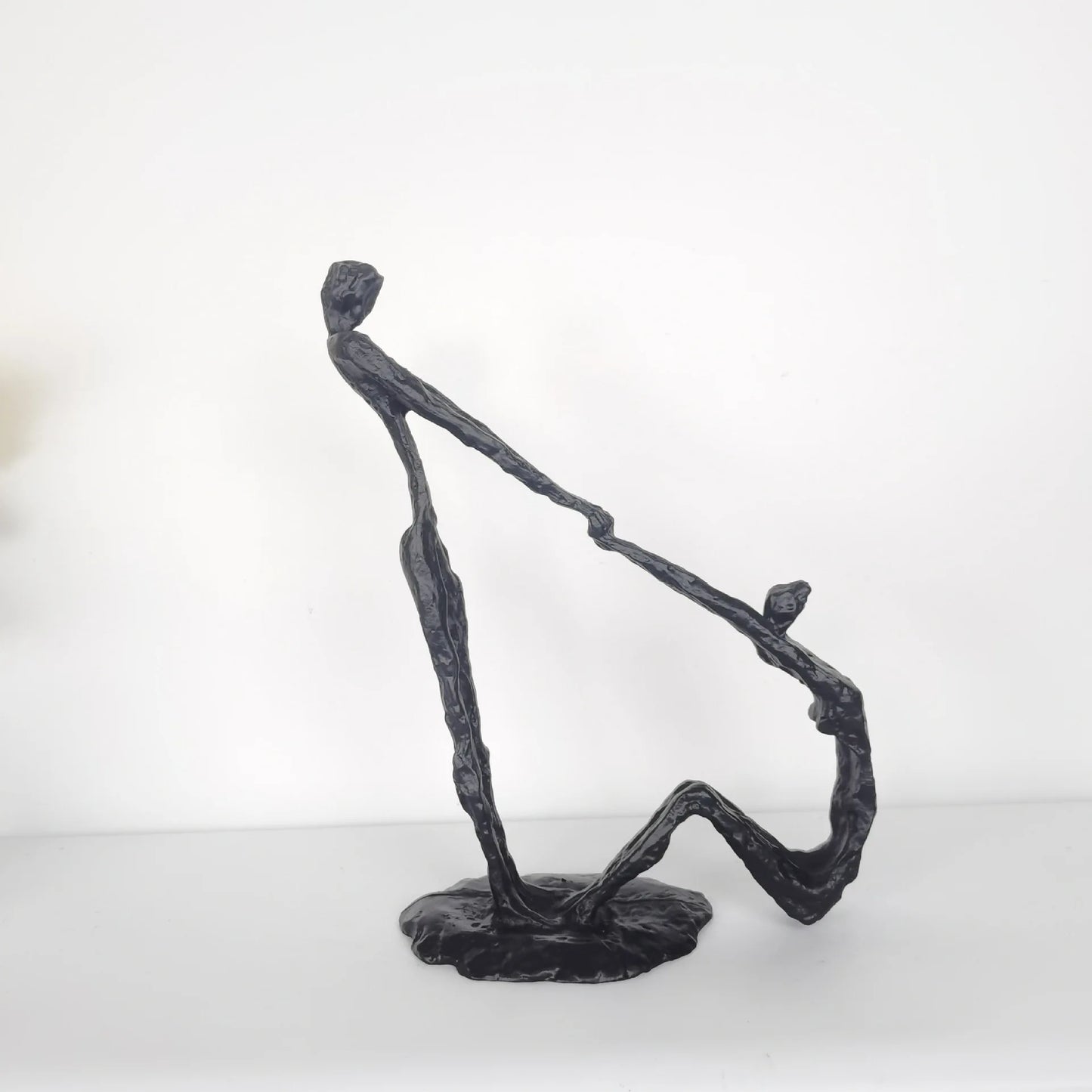 DecorBites™ Hand in Hand Dance Sculpture - Metal Abstract Figurine for Room Decoration