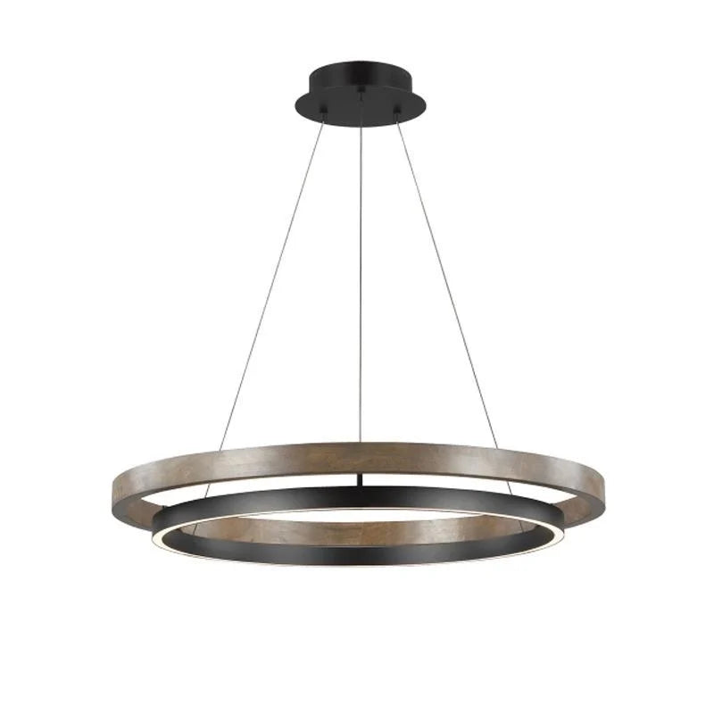 DecorBites™ Double Circular LED Chandelier for Dining, Bedroom, Living Room - Modern Nordic Style