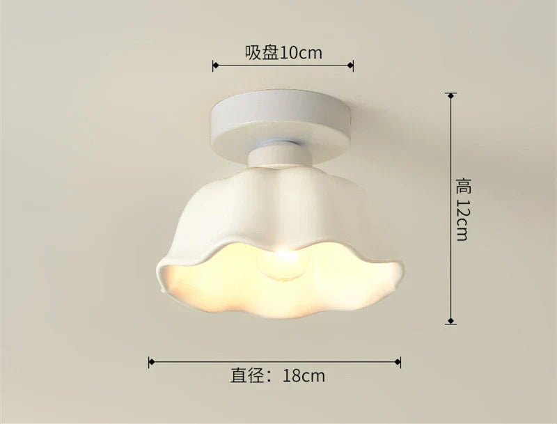 DecorBites™ Ceramic Glass Chandelier: Modern LED Ceiling Light for Living Room Aisle