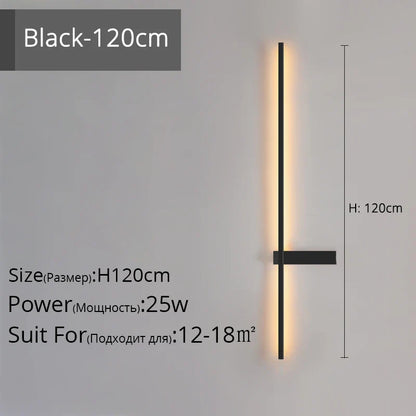 DecorBites™ LED Wall Lamp, Modern Minimalist Design, Aluminum, Indoor Lighting, Gold/Black, AC85-260V