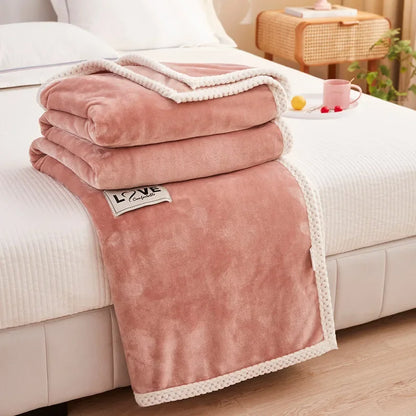 Decobites Milk Velvet Plush Blanket: Soft & Cozy Winter Bedding