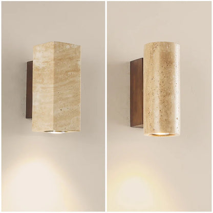 DecorBites™ LED Stone Wall Sconce Wabi-sabi Retro Home Decor
