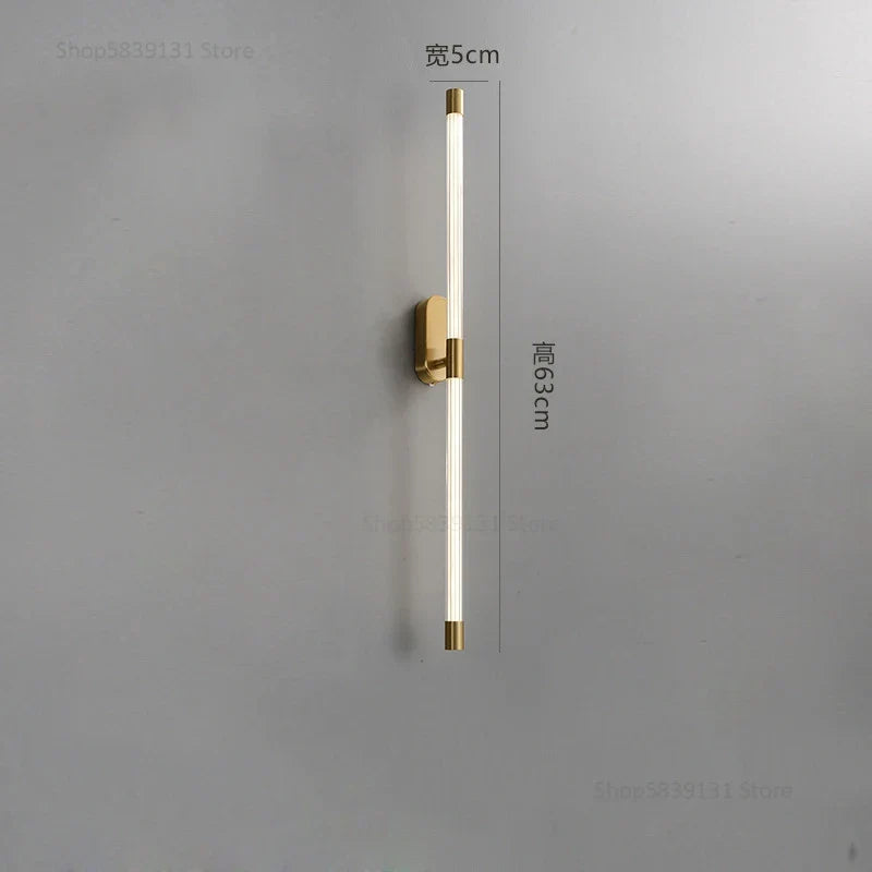 DecorBites™ Gold Geometric Lines Wall Lamps for Modern Luxury Home Decor