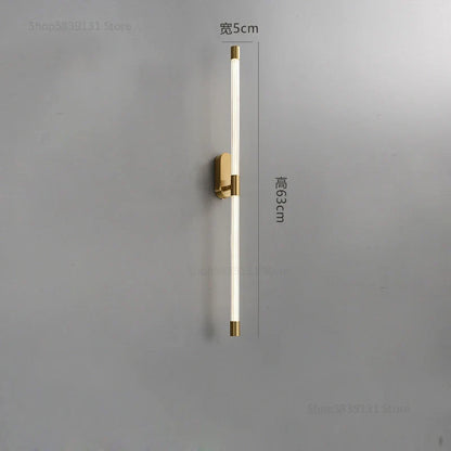 DecorBites™ Gold Geometric Lines Wall Lamps for Modern Luxury Home Decor