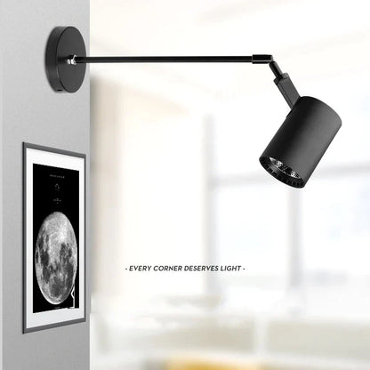 DecorBites™ LED Telescopic Wall Lamps: Modern Aluminium Sconces for Painting Picture Gallary