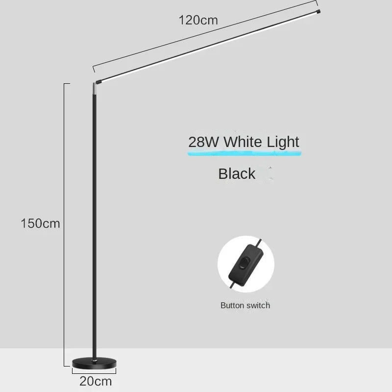 Lámpara de suelo LED Decorbites™: Accesorio de lectura minimalista súper brillante para sala de estar y dormitorio