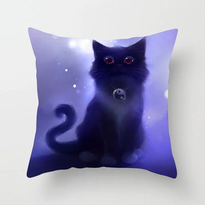 DecorBites™ Cat Printed Pillowcase Modern Living Room Sofa Cushion Cover Home Decor