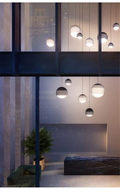 Nordische Minimalistische Farbverlauf-Glas-Kuppel-Hängeleuchten Restaurant Café Kinderzimmer Schaufenster-Dekoration LED-Licht