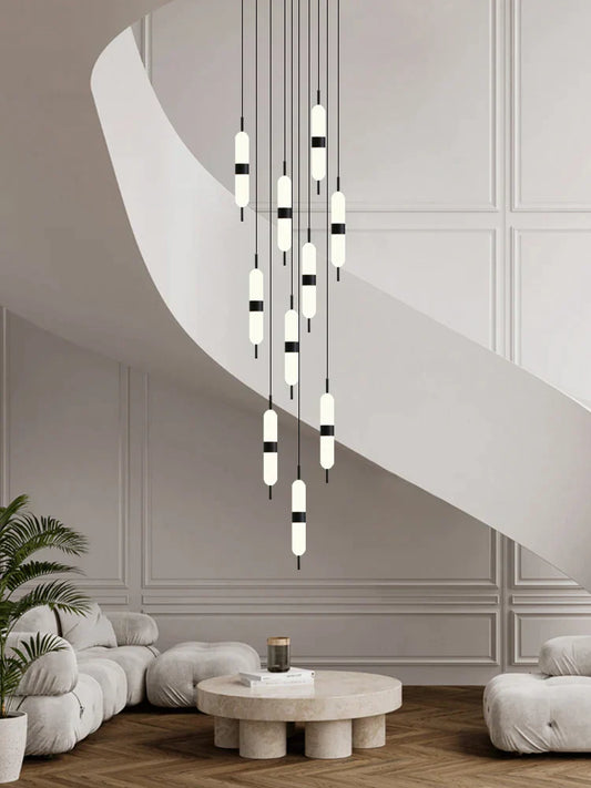 DecorBites™ LED Staircase Chandelier Ceiling Living Room Lighting Decoration