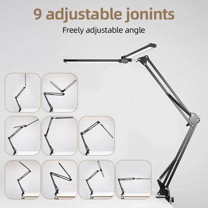 DecorBites™ Double Head LED USB Table Lamp – Stepless Dimmable for Office, Study, Reading