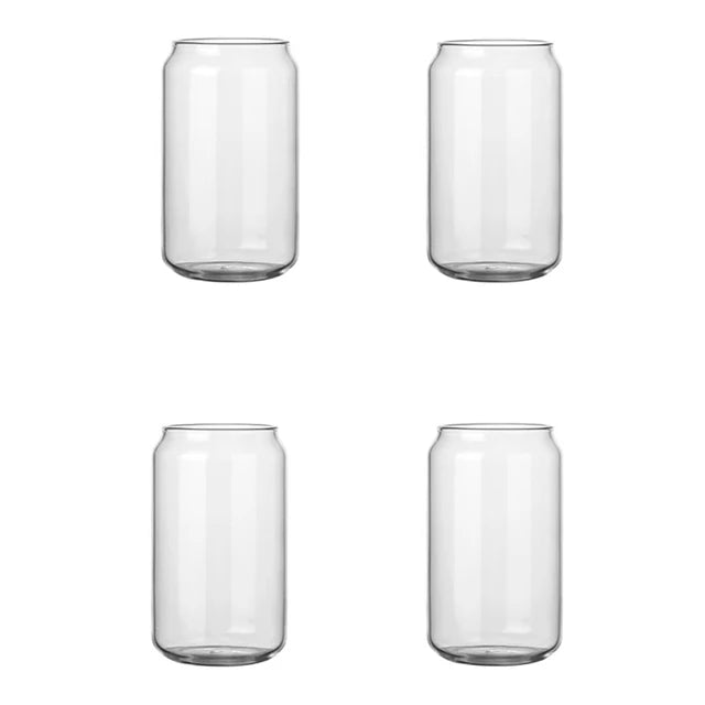 Taza de vidrio DecorBites™ con tapa de bambú - Taza de vidrio de borosilicato de alta calidad para té, jugo y café