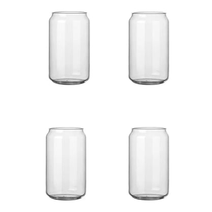 Taza de vidrio DecorBites™ con tapa de bambú - Taza de vidrio de borosilicato de alta calidad para té, jugo y café