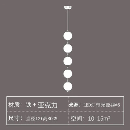 DecorBites™ Nordic LED Pendant Lamp Acrylic Chandelier for Home Decor Lighting