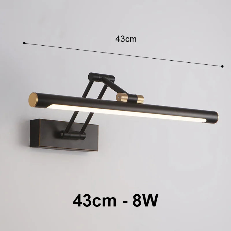 Aplique de pared para baño LED Decorbites™ de 58 cm, iluminación moderna para interior y dormitorio