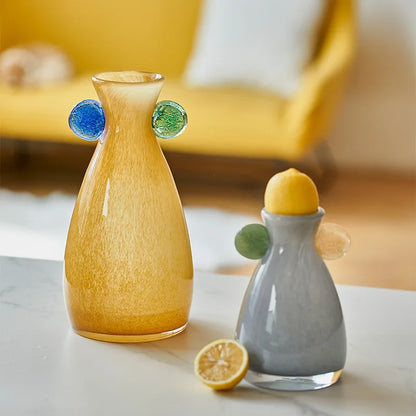 Decorbites™ Geometrische Glasvase - Bunte Akzent-Dekoration für das Zuhause