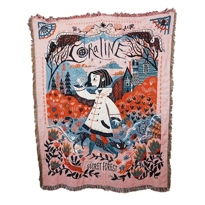 Gothic Cotton Tapestry Blanket