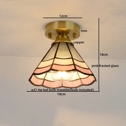 DecorBites™ Glass Copper LED Ceiling Light - Nordic Home Lighting Fixture