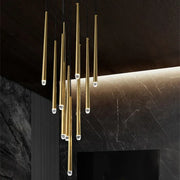 Dimmable LED Ceiling Light 14-Head Round Gold